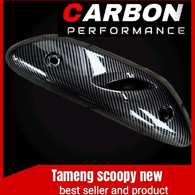 Tutup Knalpot Scoopy Delux Carbon 2021-2024 / Tutup Knalpot Scoopy New Carbon / Tutup Knalpot Scoopy