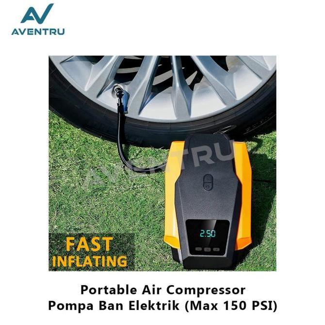 ESOKUIKI Pompa Angin Ban Mobil Pompa Motor Sepeda Elektrik Portable