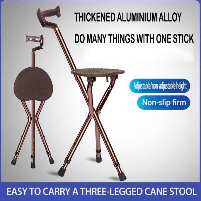 COD Tongkat Kursi TONGKAT DUDUK LIPAT,KURSI LIPAT SHOLAT,TONGKAT LIPAT TRAVEL Tongkat Jalan Tongkat 