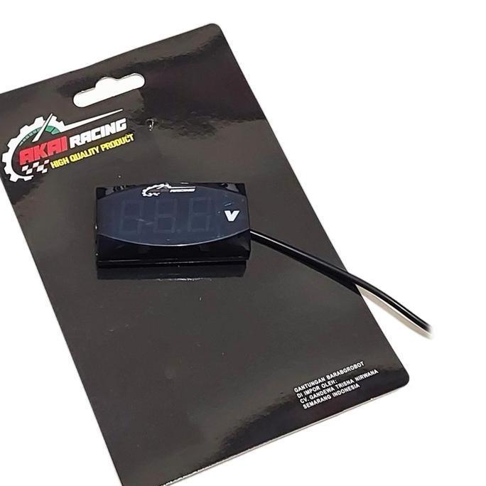 NOICHERS PROMO VOLT METER AKI DIGITAL/VOLT METER WATERPROOF ANTI AIR SUPER TERANG UNIVERSAL BEAT MIO