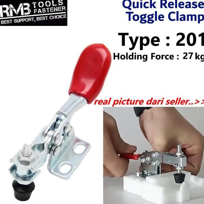 Toggle Clamp Model GH-201 Klem Penjepit Kayu Togel Quick Release Hold terlaris