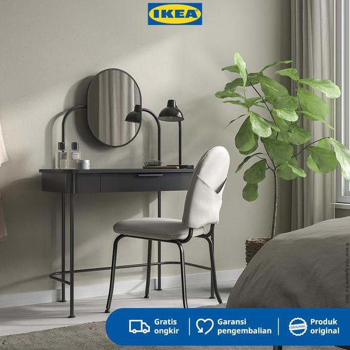 Terlaris Ikea Grafjallet Meja Rias Antrasit 100X42Cm  Furniture