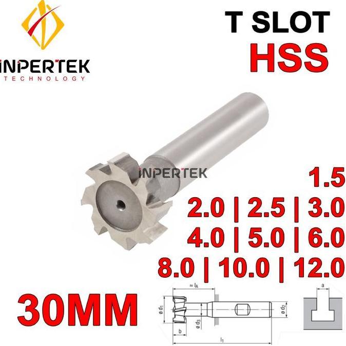 RXT Cutter T 30*5 | T Slot 30 Cutter Milling Cutter Slot Baut Ekor Burung