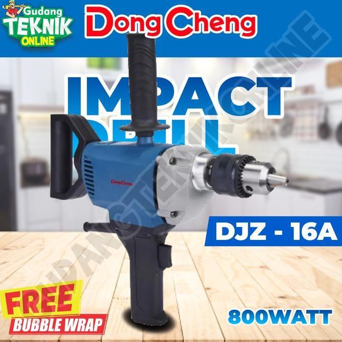 PIXKO Mesin Bor Tangan 16mm DONGCHENG DJZ16A / Mesin Bor Listrik Besi Baja Kayu 16 mm Electric Drill