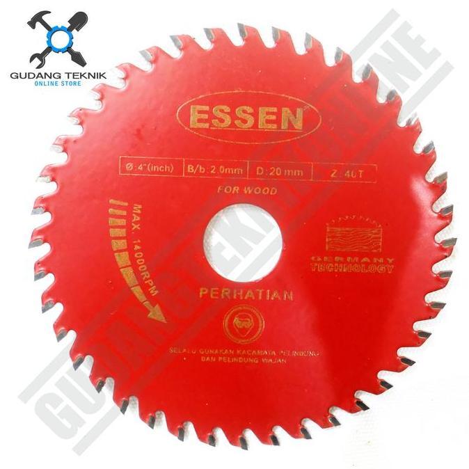 GUNMED Mata Pisau KAYU Circular Saw ESSEN 4" 24T 40T Circular Saw Blade