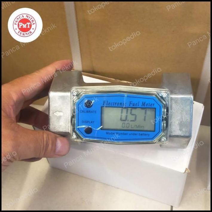 TERLARIS FLOWMETER 2" INCH DISPLAY LCD DIGITAL / FLOWMETER DIGITAL TUBING 