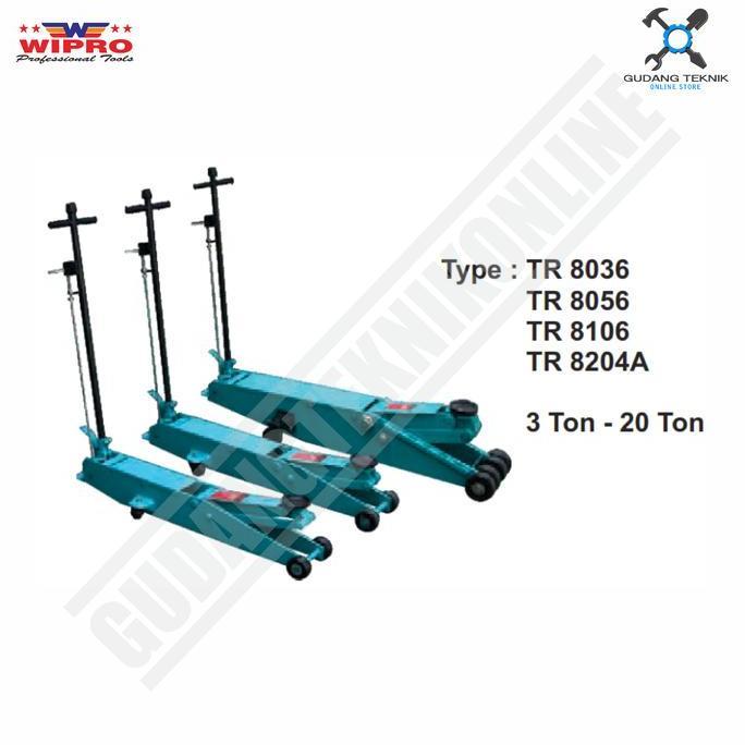 GUNMED Dongkrak Buaya Panjang Dorong 3 Ton / Dongkrak Mobil WIPRO TR-8036