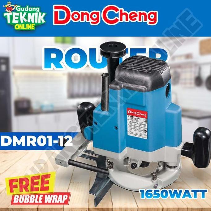 GUNMED Mesin Router Profil Kayu 12mm DONGCHENG DMR02-12 / Mesin Router Profil Bentuk Trimmer Trimer 