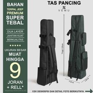 TAS PANCING BAHAN TEBAL DAN PREMIUM BAHAN KANVAS TERPAL JEEP 120cm