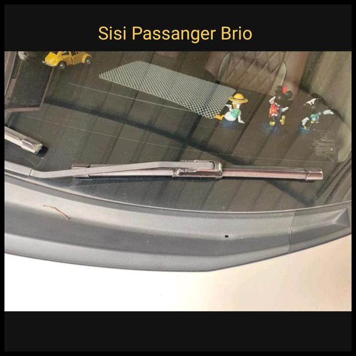 TERLARIS WIPER FRAMELESS KACA MOBIL HONDA BRIO 2012 2013 2014 2015 2016 2017 18 