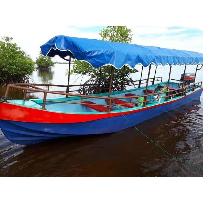 Terlaris Kapal Fiber Sampan Perahu Boat Fiberglass Angkutan Air Sungai Danau