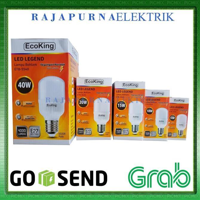 Leggero- Lampu Led Bulb Jumbo Ecoking 40W / 40 Watt Super Terang