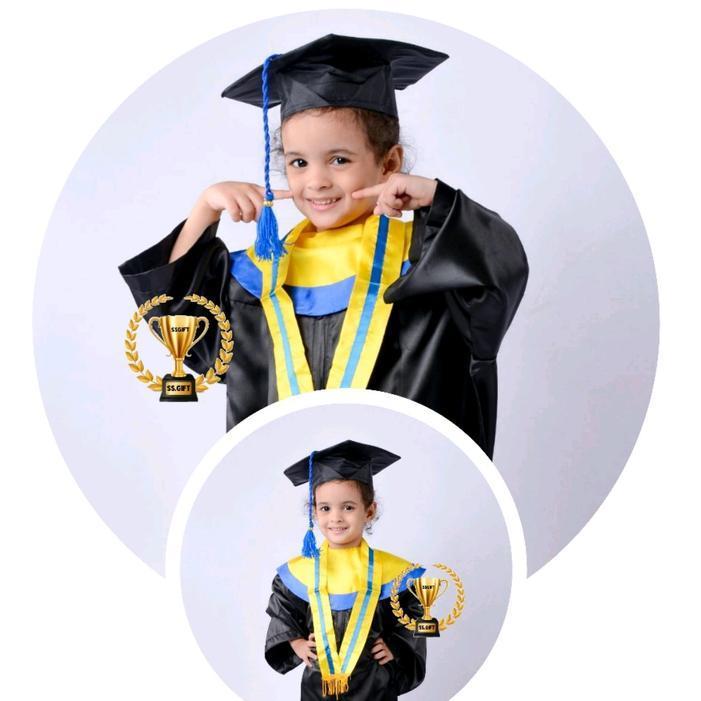 Bisa Cod - Baju Wisuda | Toga Wisuda Anak | Toga Wisuda Tk | Toga Wisuda Paud Fashion