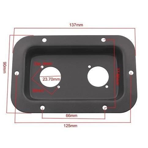 PLAT PANEL BESI TERMINAL BOX SPEAKER SPIKON DUDUKAN SOCKET SPEAKON CANON 2 LUBANG