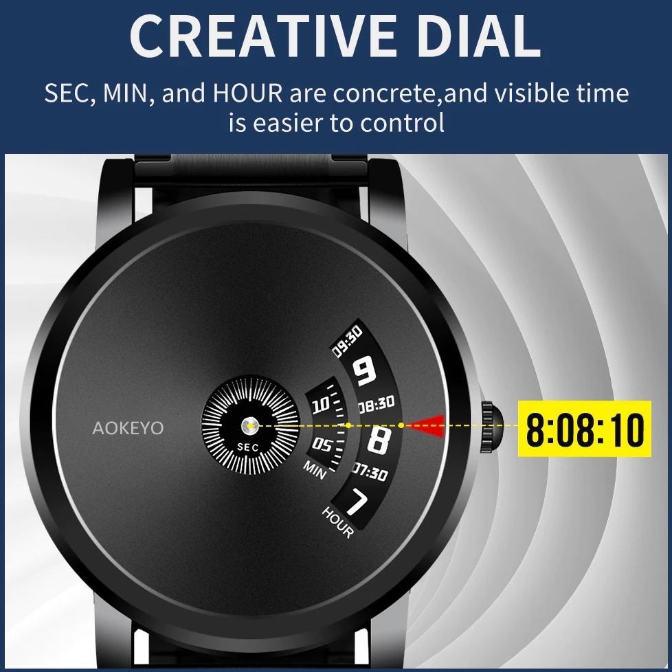 TERBARU Aokeyo S230 Jam Tangan Pria Anti Air ORI Luxury Bisnis Jam Tangan Pria Stainless Steel Jam T