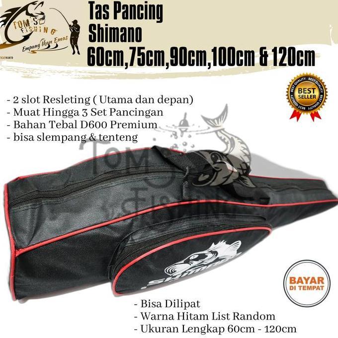 Tsurizao- Tas Pancing Shimano 60Cm -120Cm Selempang & Tenteng (Bahan Tebal) Murah Berkualitas - Toms