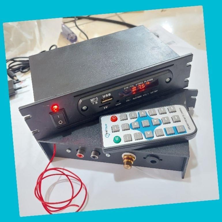 Ayabdg Rakitan Mp5 Mp4 Mp3 Video Player Bluetooth 12V / Ampli Radio Speaker Aktif / Mp5 Box Plus Ada
