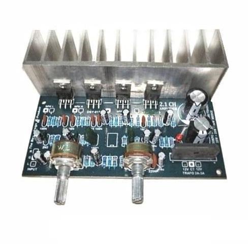 KIT POWER AMPLIFIER MINI COMPO HOME THEATER 2.1 CHANNEL TDA 2030/2050 2X25WATT 50W DSY 011