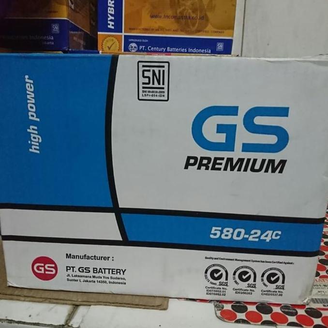 TERBARU - GS PREMIUM 58024c 58024 aki mobil din bmw seri 3 mercedes benz tiger