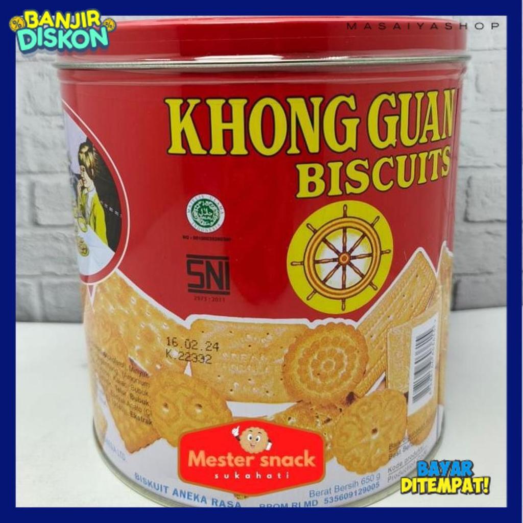 Promo Khong Guan Biscuits Kaleng Red Mini 650 Gram | Khong Guan Kaleng | Khong Guan | Kue Lebaran | 