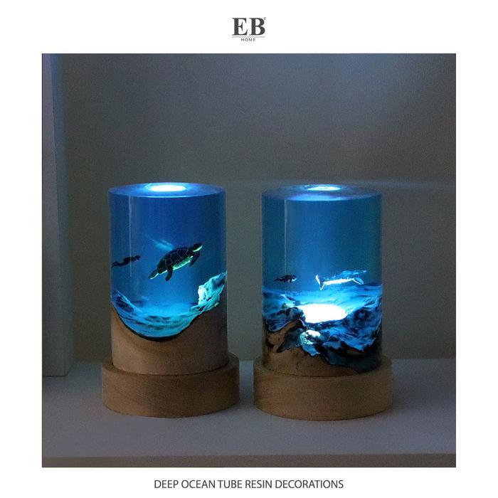 Pajangan Meja Pemandangan Laut Gift Unik / Deep Ocean Tube Resin Decorations EB Home 4235