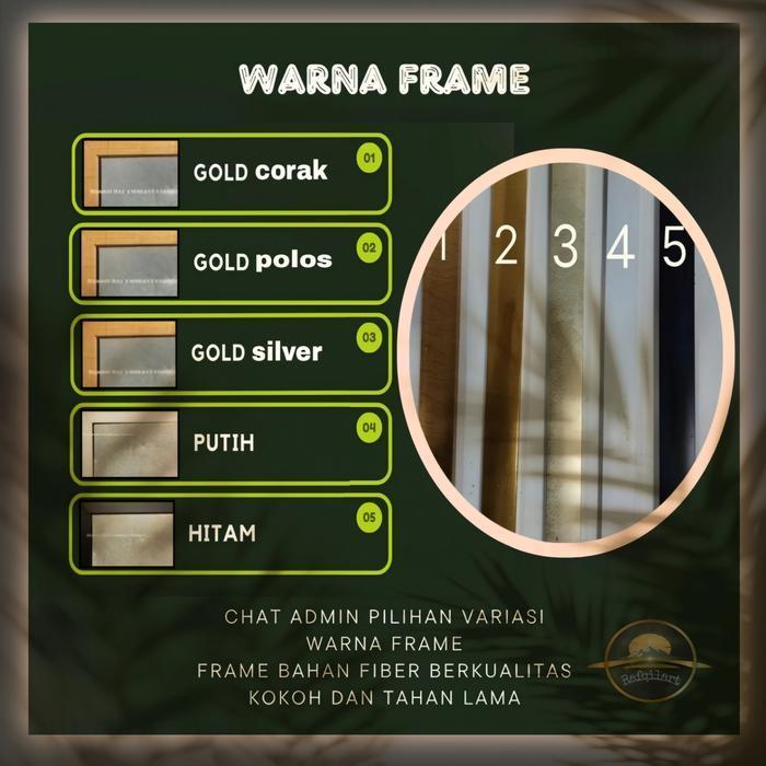 lukisan dinding ruang tamu kuda moderen Lukisan Kuda Lari 8 Ekor varain Frame