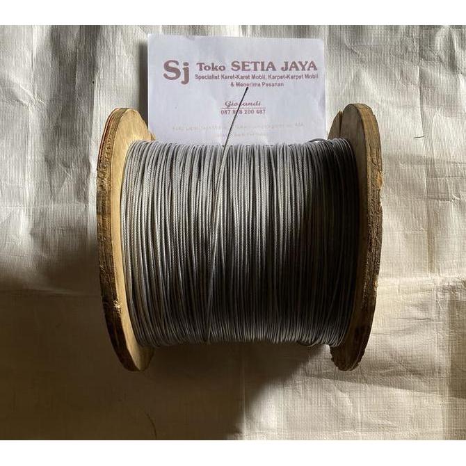 HARGA TERBAIK KAWAT SLING 2MM LAPIS PLASTIK / KAWAT SELING 1.5X2MM PVC GALVANIS MATERIAL LENTUR & TA