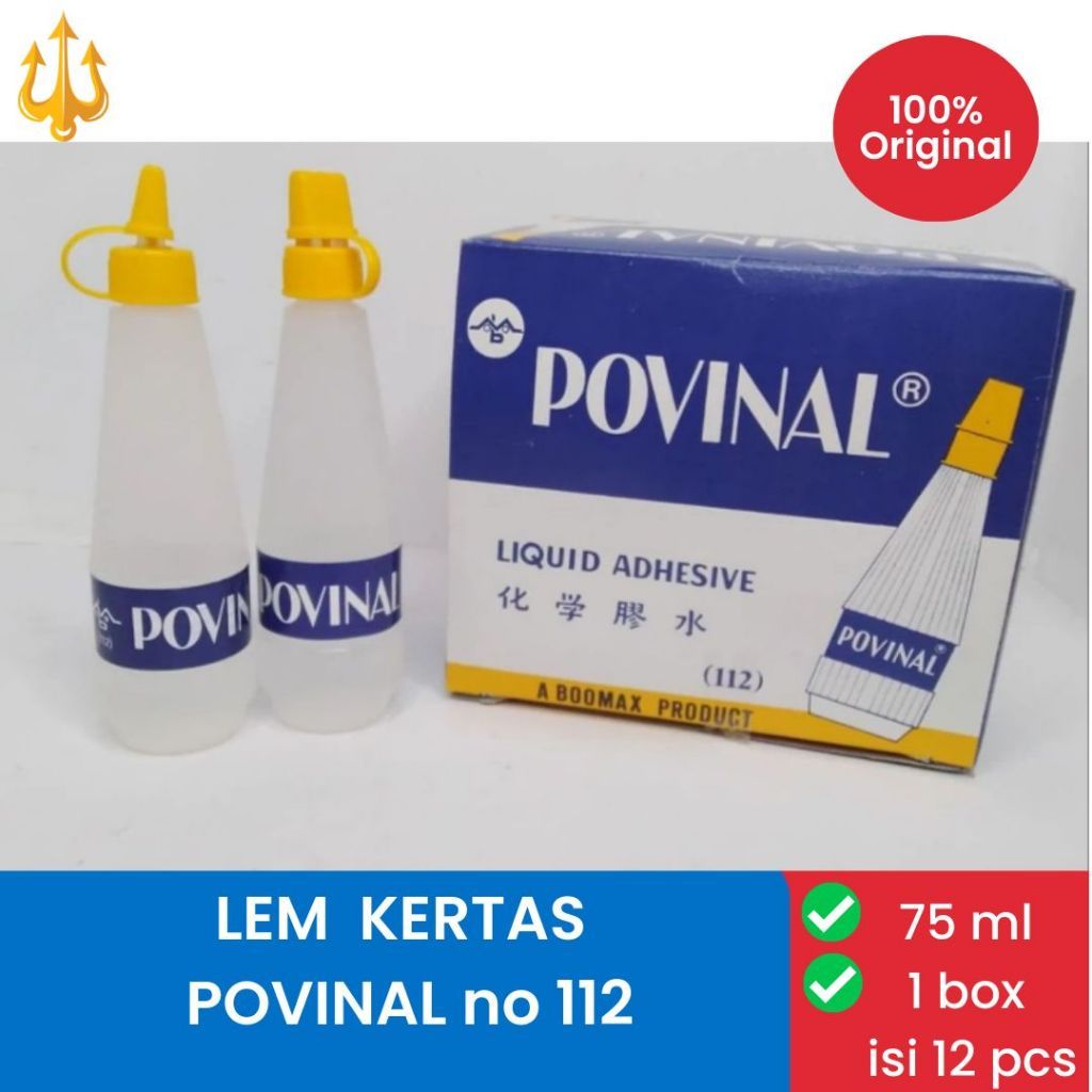 Lem Povinal / Lem Kertas / Lem Povinal 111 22 Ml / Lem Povinal 112 75Ml