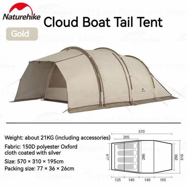 Terlaris Tenda Car Tail Tunnel Naturehike Cnh22Zp013 / Tenda Camping Mobil