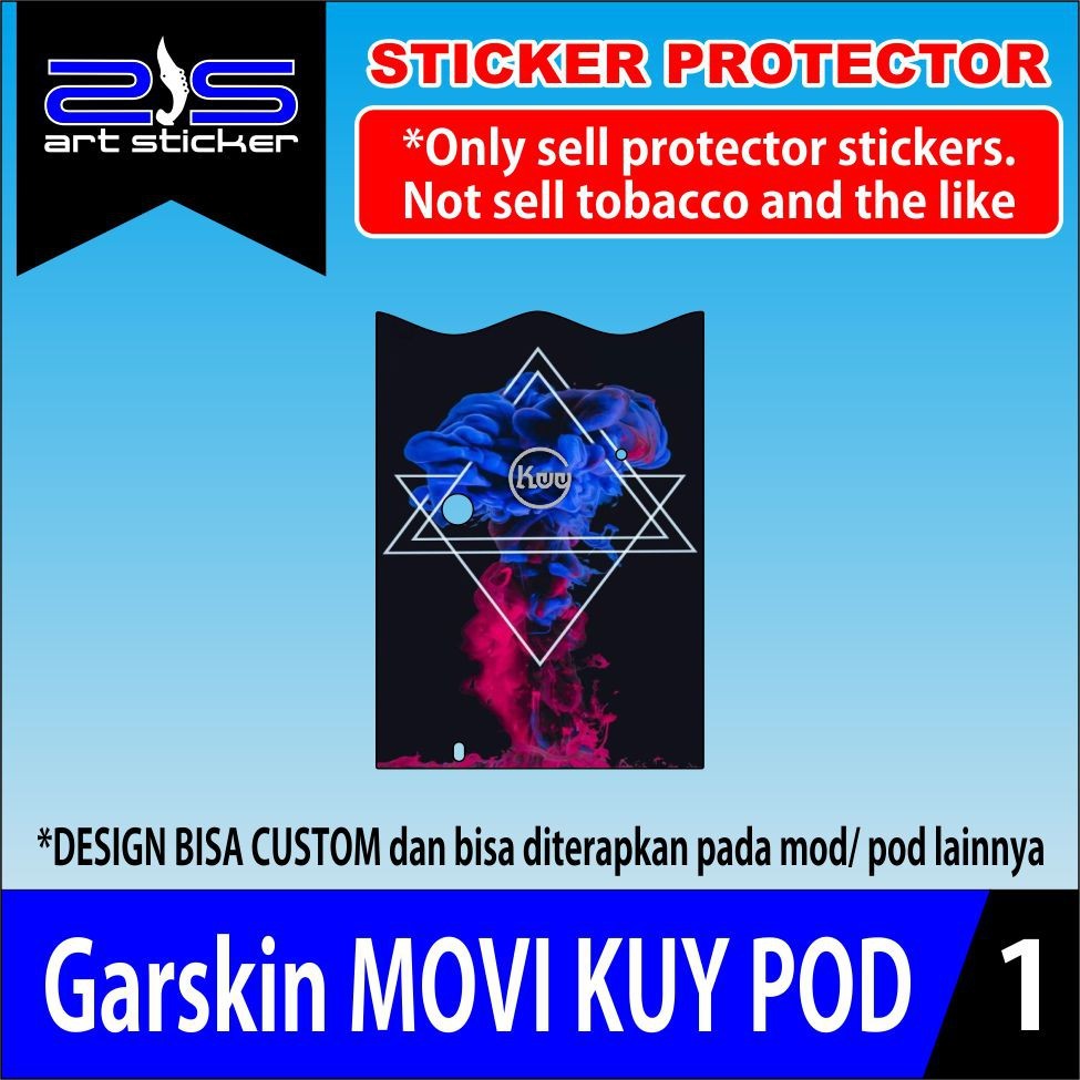 Promo 2Pcs Cod Garskin Movi Kuy Pod Design Sesukamu Garskin Case Stiker Protector Free Custom COD