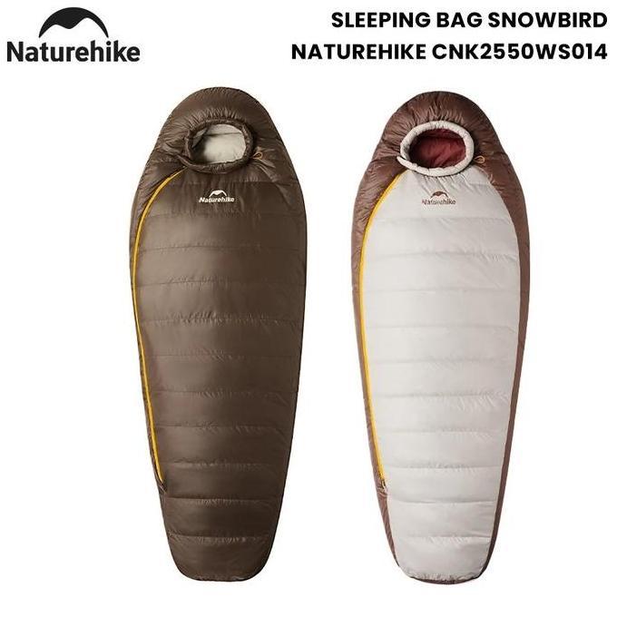 Terlaris Sleeping Bag Naturehike Ultralight Snowbird Cnk2550Ws014 Kantong Tidur Down Bulang Camping 