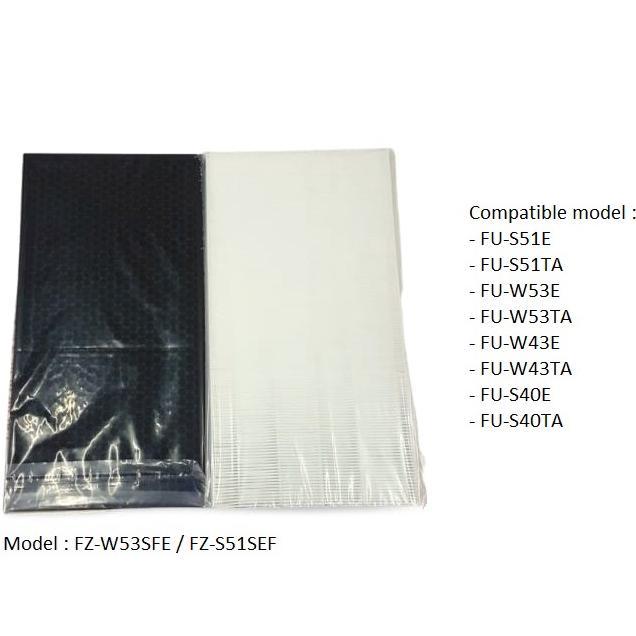 Promo Hepa Filter Air Purifier Sharp Fz-51Sef Fu-S51E Fu-S51Ta Fu-W53E Fu-W53Ta Fu-W43E Fu-W43Ta Fu-