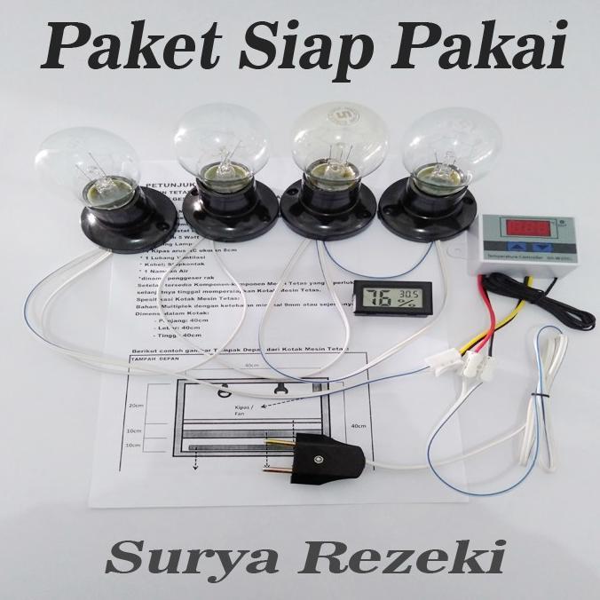 Sale Paket Siap Pakaitermostat Pemanas Thermo-Hygrometer Mesin Tetas Telur Otomatis / Mesin Penetas 