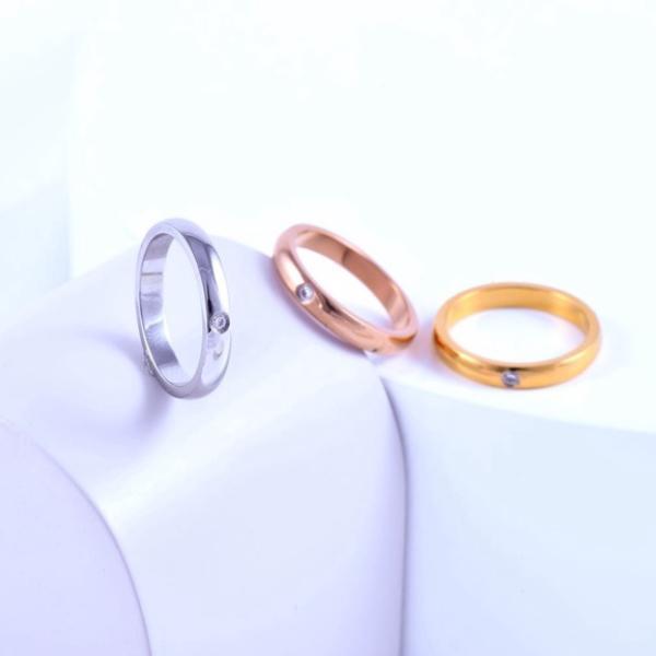 Bisa Cod - Panlandwoo - Cincin Titanium Wanita Kora - Cincin Tunangan Couple Simple Elegan