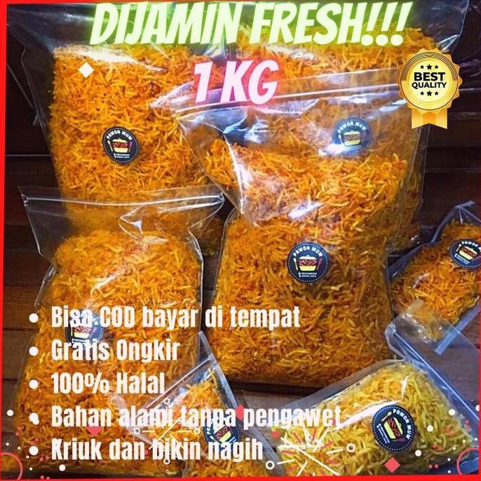 SNACK KELUARGA KRIPIK KENTANG MUSTOFA BALADO RENYAH PEDAS MANIS 500G/1KG - PAWON MUW CEMILAN KERING 