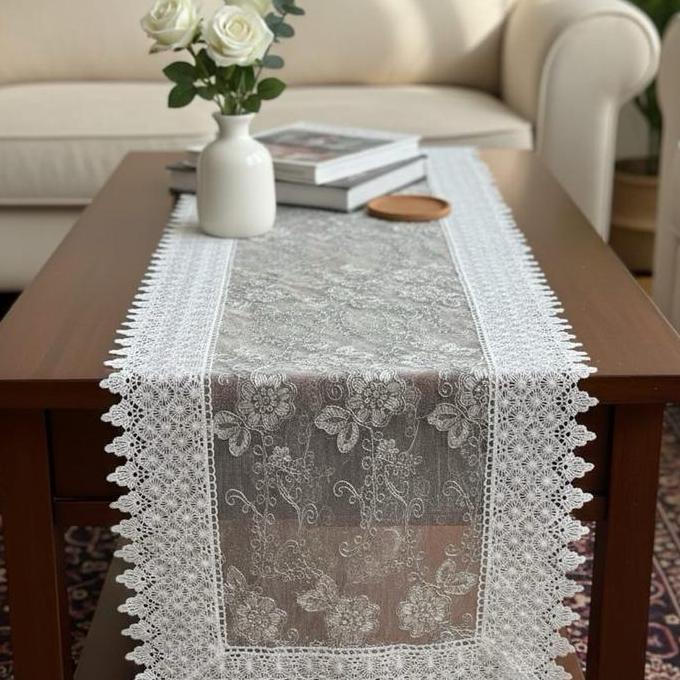 Taplak meja Tamu/Taplak meja renda/Tapla inik meja import JS