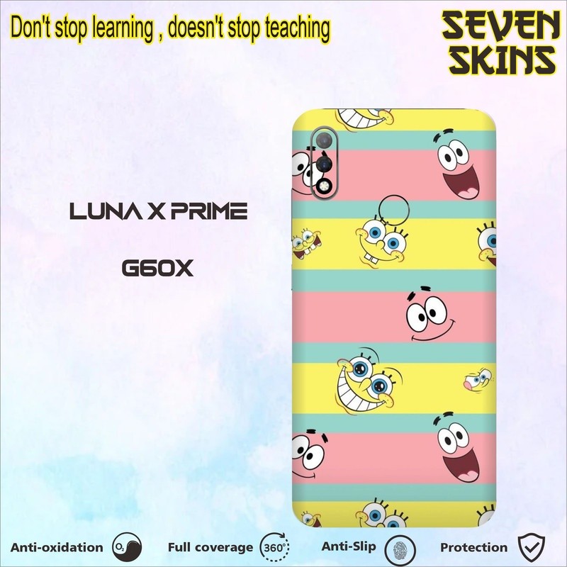 Promo 2Pcs Skin Handphone Dapat 2 Pcs Luna X Prime G60 Kartun1 Garskin Case Stiker Protector Free Cu