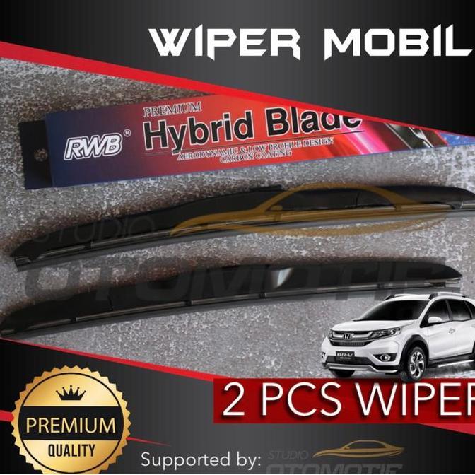 WIPER BRV RWB HYBRID GRAPHITE / WIPER RWB HONDA BRV 2PCS DISKON