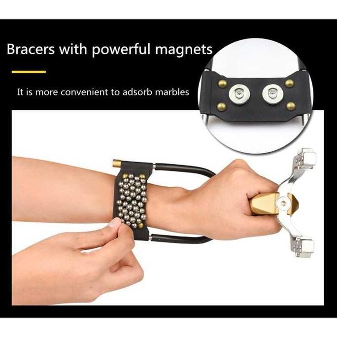 Ketapel Slingshot Berburu Tali Besi Stag Horn Bentuk Tanduk Rusa