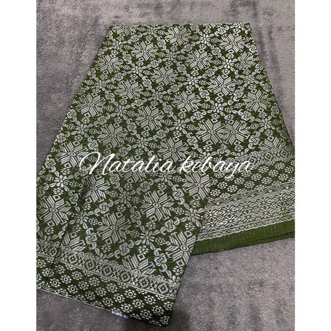 Natalia Kebaya Rok Lilit Songket Premium || Rok Songket Per Hijauan || Bawahan Kebaya Modern || Refe