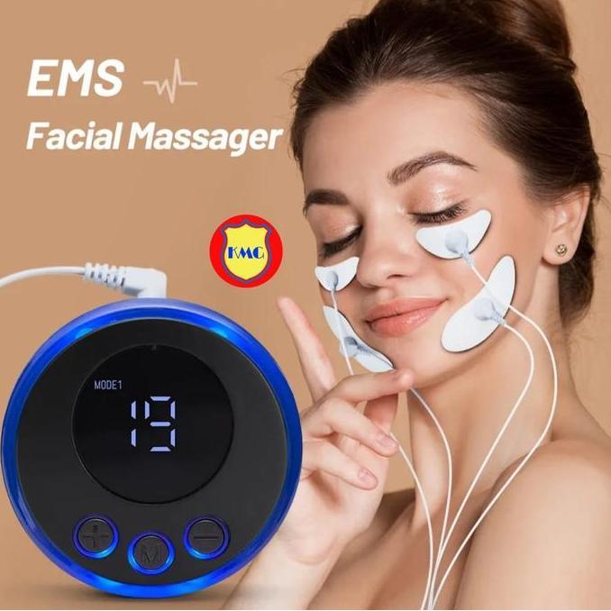Alat Pijat Wajah-Alat Pijat Getar-Ems Facial Massager-Rechargeable