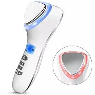 Setrika Wajah-Perawatan Wajah-Bisa Hangat Dingin Getar-Recharge Hitam Kotoran