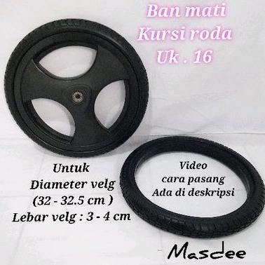 Ban mati kursi roda ukuran 16