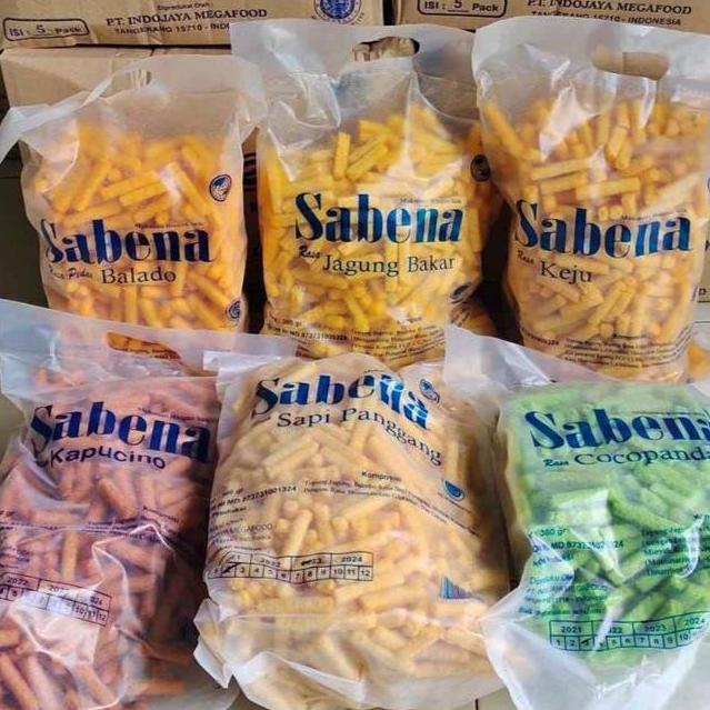 CEMILAN RENYAH SABENA STIK 340 GR / ANEKA RASA KEJU / BALADO / SAPI PANGGANG / JAGUNG BAKA / COCOPAN