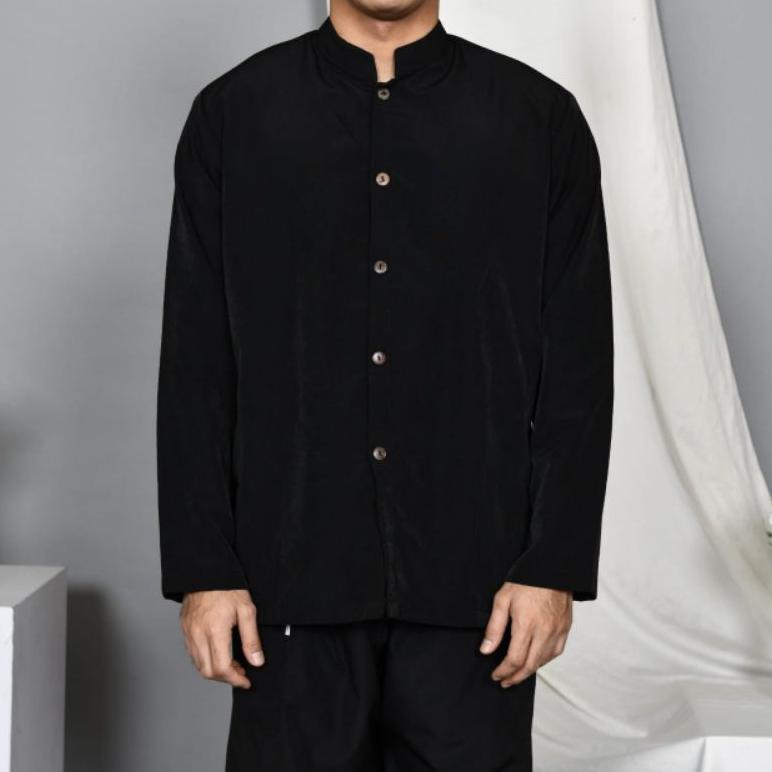 Setelan Baju Pangsi Dewasa Lengan Dengan Iket Kepala - Baju Pangsi Sunda - Setelan Baju Pencak Silat