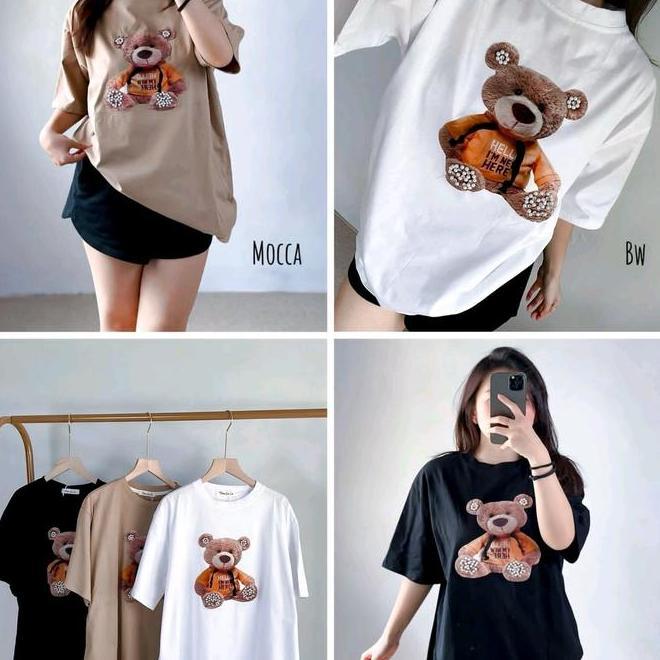 Kaos Oversize Hello Bear Kaos Oversize Hello Bear 2507