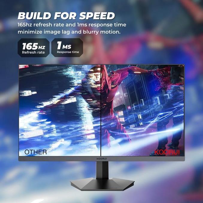 KOORUI 24E3 24 inch FHD GAMING MONITOR 165Hz 1ms IPS