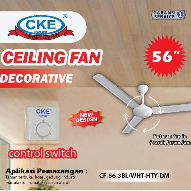 CKE Ceiling Fan 56 Inch Kipas Angin Plafon Gantung Angin Sejuk Hemat