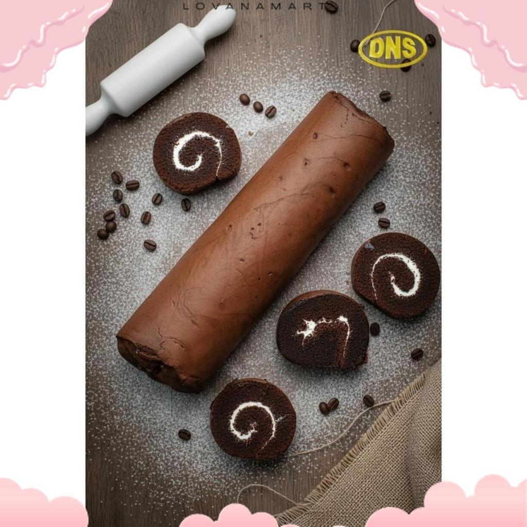 Berkualitas Bolu Gulung Coklat Besar / Kue Roll Tart Premium