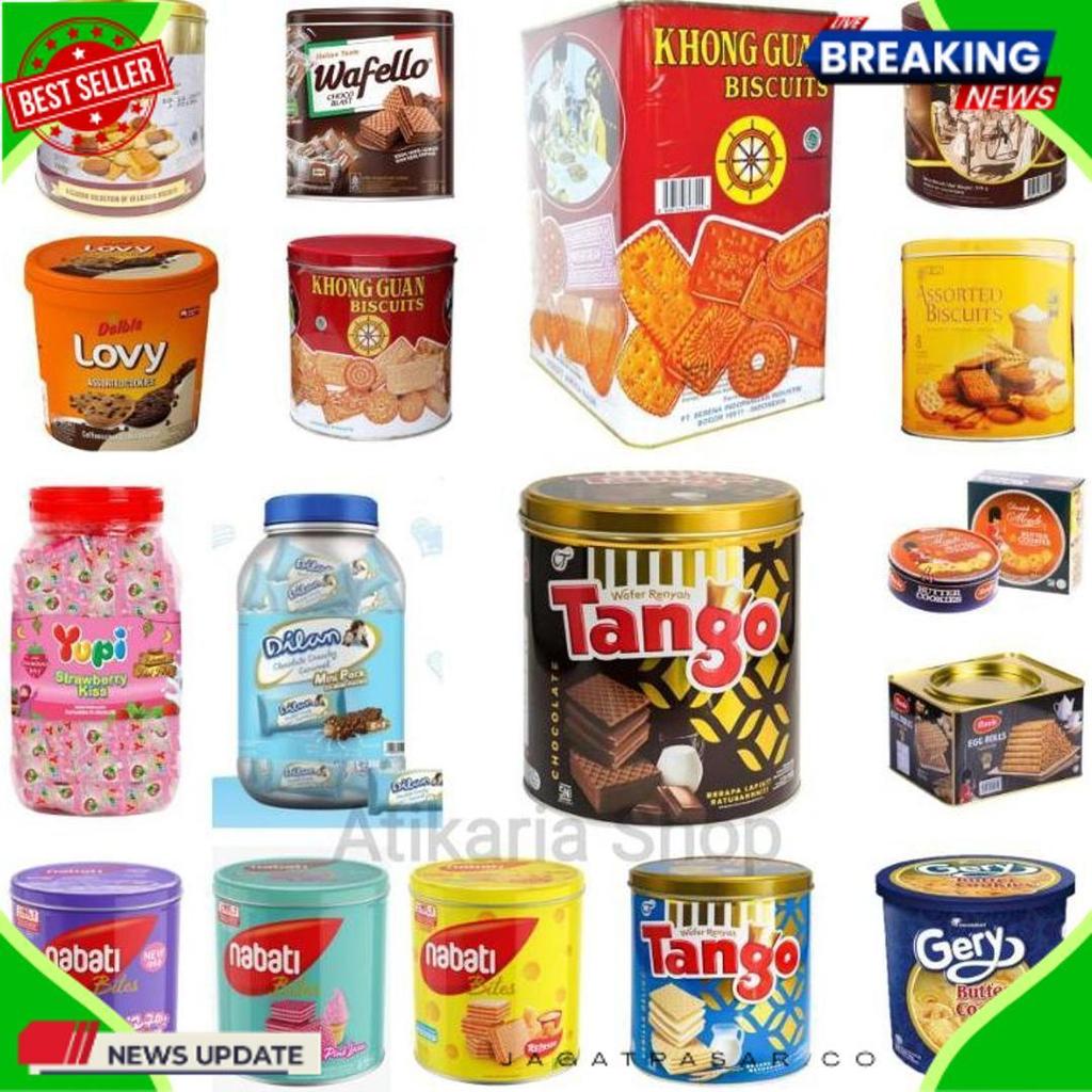 Terlaris Aneka Biskuit Jajan Lebaran Kaleng Murah Part 1